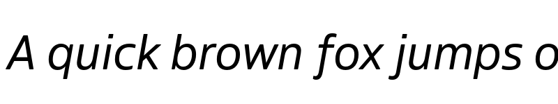 Preview of Boreal Italic font