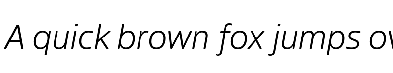 Preview of Boreal Light Italic font