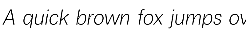 Preview of Boring Sans A Trial Light Italic font