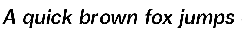 Preview of Boring Sans A Trial Medium Italic font