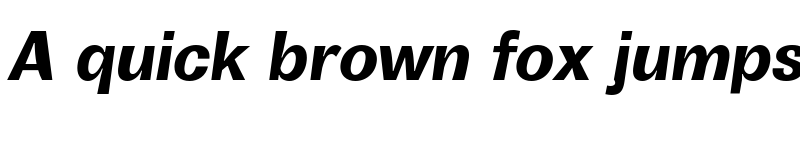 Preview of Boring Sans B Trial Bold Italic font