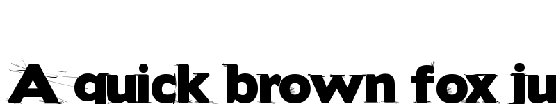 Preview of BorisBlackBloxxDirty Regular font