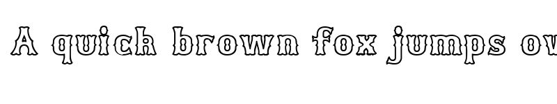 Preview of Bosox Outline Heavy Regular font