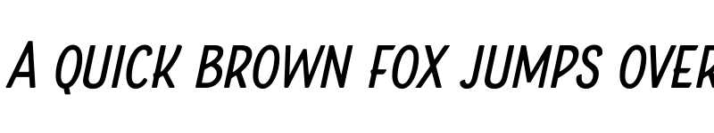Preview of Boucherie Sans Italic font