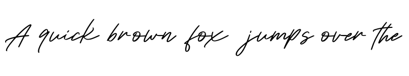 Preview of Boulevard Signature Regular font