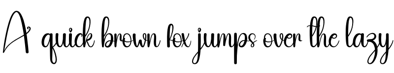 Preview of Bovely Regular font