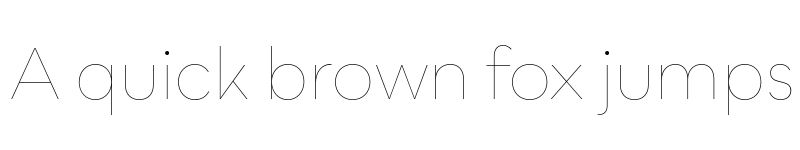 Preview of Bozon Hairline font