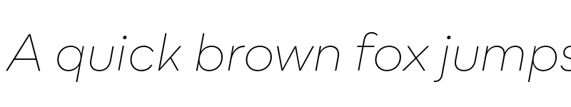 Preview of Bozon Thin Italic font