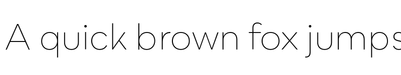 Preview of Bozon Thin font