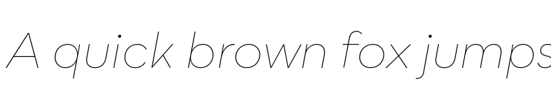 Preview of Bozon Ultra Thin Italic font