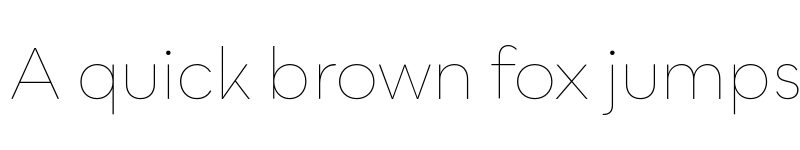 Preview of Bozon Ultra Thin font