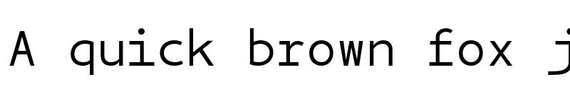 Preview of BPmono Regular font