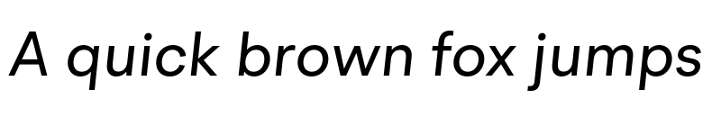 Preview of BR Cobane Regular Italic font