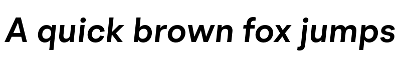 Preview of BR Cobane SemiBold Italic font