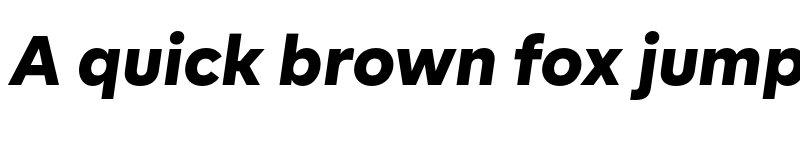 Preview of BR Firma Black Italic font