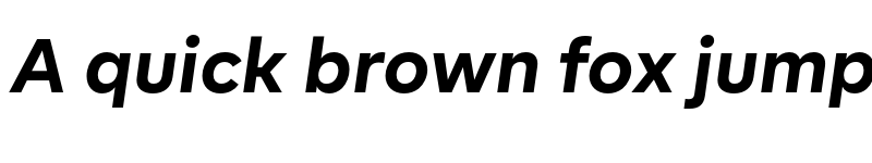 Preview of BR Firma Bold Italic font