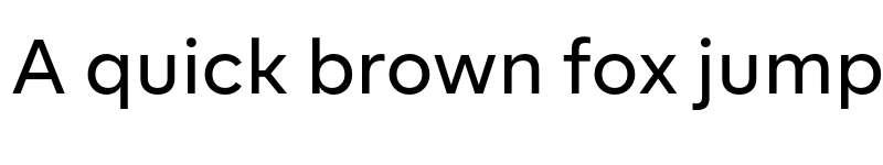 Preview of BR Firma Medium font