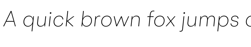 Preview of BR Hendrix ExtraLight Italic font