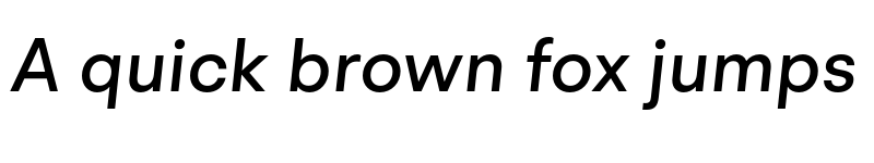 Preview of BR Hendrix Medium Italic font