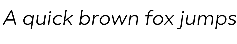 Preview of BR Nebula Light Italic font