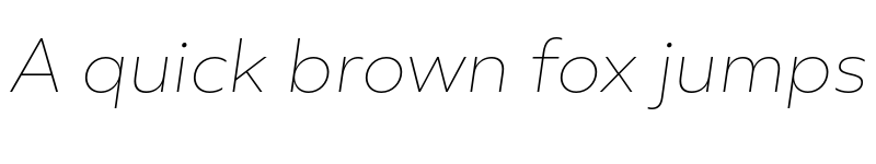 Preview of BR Nebula Thin Italic font