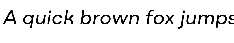 Preview of BR Omny Regular Italic font