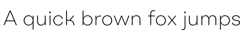 Preview of BR Omny Thin font