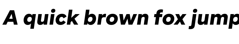 Preview of BR Segma Black Italic font