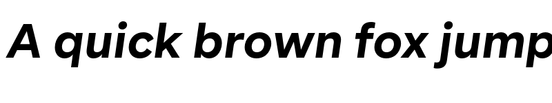 Preview of BR Segma Bold Italic font