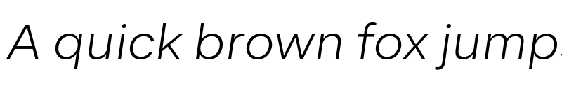 Preview of BR Segma Light Italic font