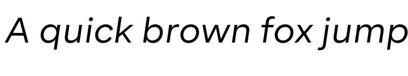 Preview of BR Segma Regular Italic font