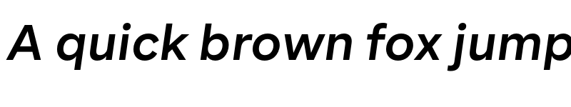 Preview of BR Segma SemiBold Italic font