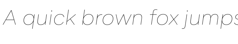 Preview of BR Segma Thin Italic font