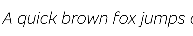 Preview of Bradesco Sans Light Italic font