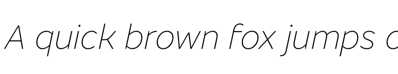 Preview of Bradesco Sans Thin Italic font