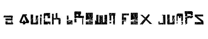 Preview of Brain Damage Used font
