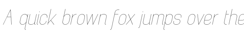 Preview of Brainy Hairline Expanded Italic font