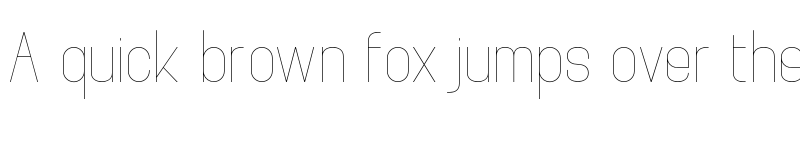 Preview of Brainy Hairline Expanded font