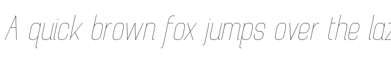Preview of Brainy Hairline Semi Condensed Italic font