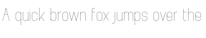 Preview of Brainy Hairline Semi Expanded font