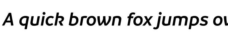 Preview of Branding Semibold Italic font