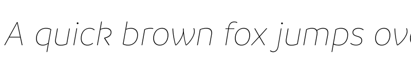 Preview of Branding Thin Italic font