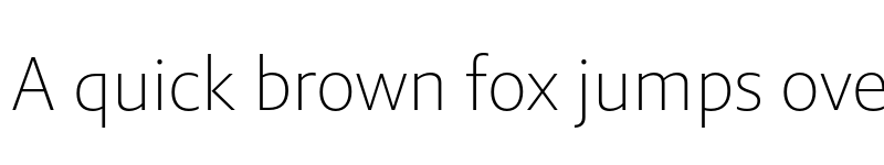 Preview of Brando Sans ExtraLight font