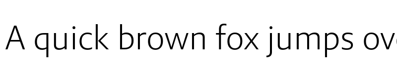 Preview of Brando Sans Light font