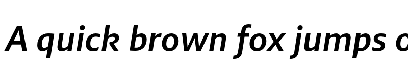 Preview of Brando Sans SemiBold Italic font