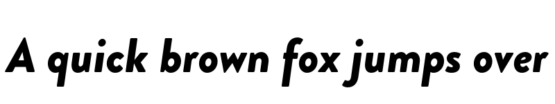 Preview of Brandon Grotesque Black Italic font