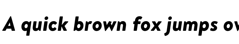 Preview of Brandon Grotesque KIDS BlackItalic font