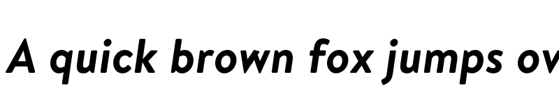 Preview of Brandon Grotesque KIDS BoldItalic font