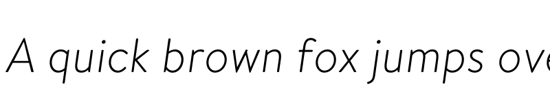 Preview of Brandon Grotesque KIDS LightItalic font