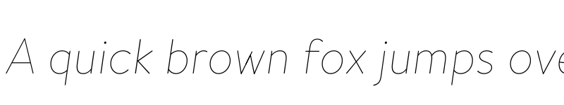 Preview of Brandon Grotesque KIDS ThinItalic font